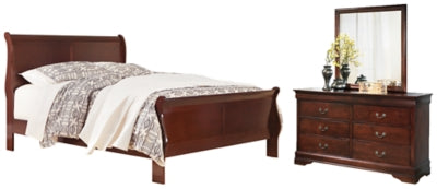 Alisdair King Sleigh Bed, Dresser and Mirror