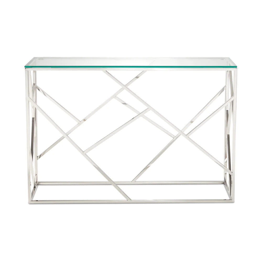Carole Console Table Silver Furniture Depot