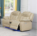 Regina Power Recliner Sofa Collection Air Leather - Beige - Furniture Depot