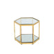 SWANSON END TABLE - GOLD - Furniture Depot