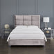 Blair Grey Velvet Bed (Queen size) - Furniture Depot
