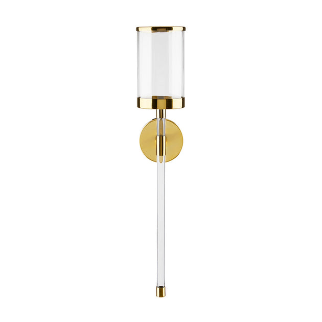 Acrylic Wall Sconce - Gold - Furniture Depot