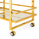 DORSEY Gold Steel Bar Cart - Furniture Depot