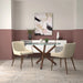 ROCCA-DINING TABLE, 40"dia-WALNUT - Furniture Depot