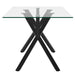 Stark Rectangular Dining Table in Black - Furniture Depot