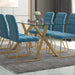 Stark Dining Table in Gold - Furniture Depot