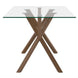 Stark Rectangular Dining Table in Walnut - Furniture Depot