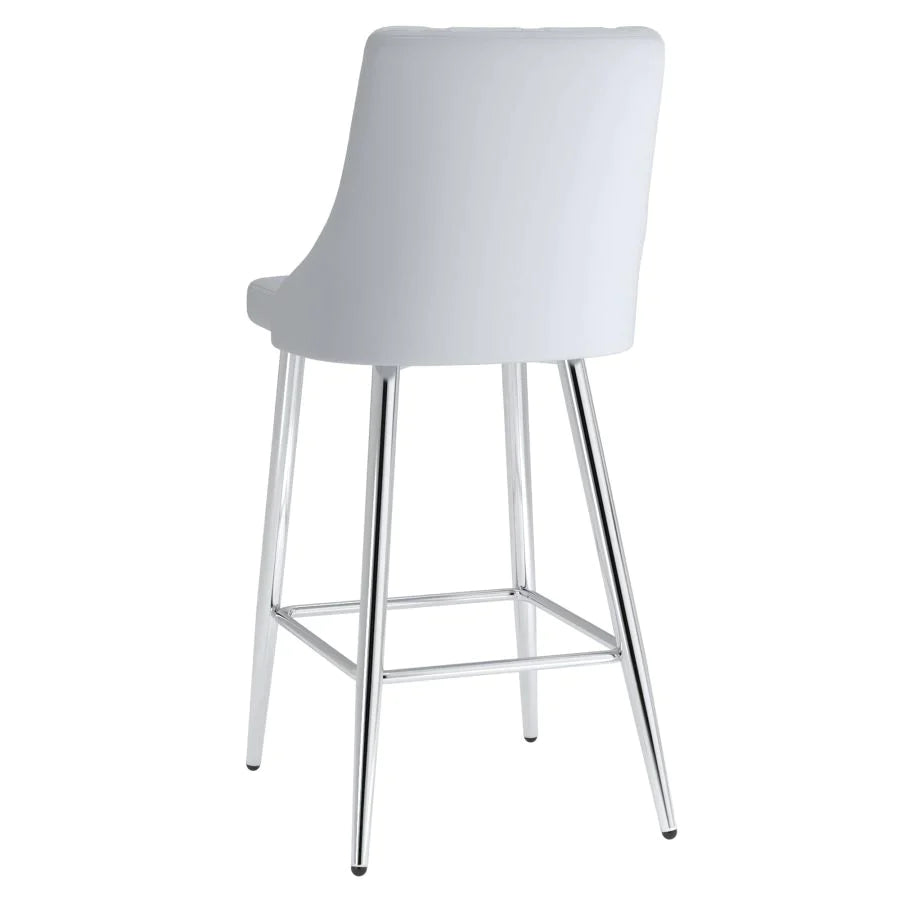 Devo 26" Counter Stool, Set of 2, in Light Grey - Furniture Depot