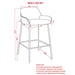 Baily 26'' Counter Stool, set of 2 in Grey - Furniture Depot