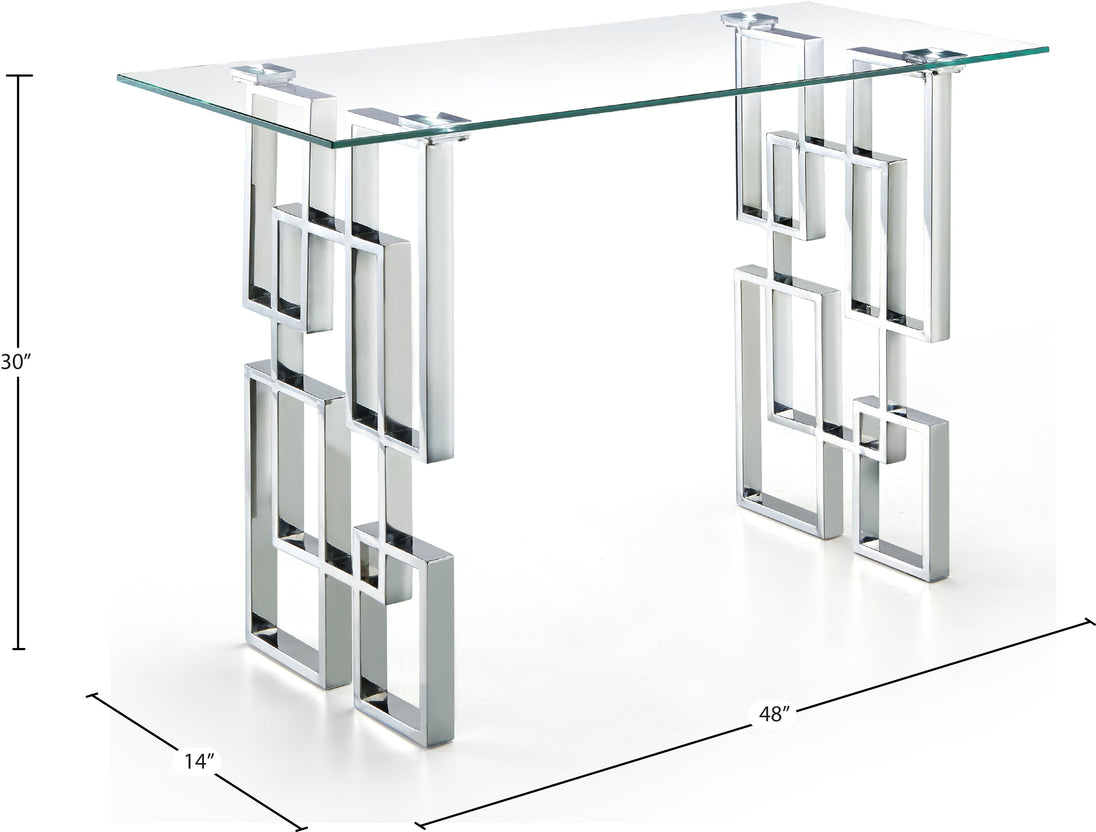 Alexis Chrome Console Table - Furniture Depot