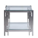 Liana End Table - Glass and Stainless Steel - Furniture Depot (4570676559974)