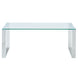 Zevon Coffee Table in Silver - Furniture Depot
