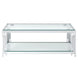 Estrel Rectangular Coffee Table in Silver - Furniture Depot