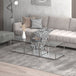 Casini 3pc Small Coffee Table Set in Silver - Furniture Depot