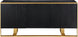Sherwood Black Wood Sideboard/Buffet - Furniture Depot
