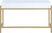 Abigail White / Gold Desk/Console - Furniture Depot