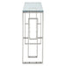Eros Console Table in Silver - Furniture Depot
