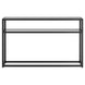 QUINN-CONSOLE TABLE-BLACK - Furniture Depot