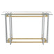 Florina Console Table in Silver and Gold - Furniture Depot