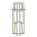 Florina Console Table in Silver and Gold - Furniture Depot
