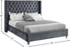 Aiden Velvet Bed - Furniture Depot