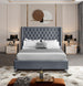 Aiden Velvet Bed - Furniture Depot