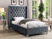Aiden Velvet Bed - Furniture Depot