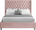 Aiden Velvet Bed - Furniture Depot