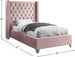 Aiden Velvet Bed - Furniture Depot