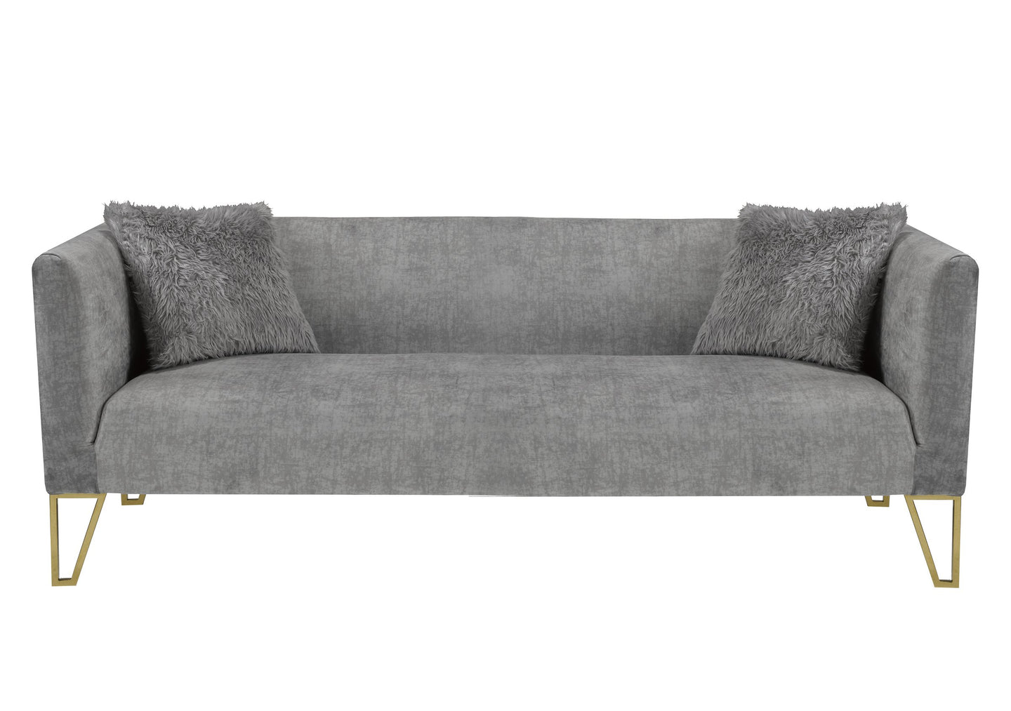 Aerial Collection - Grey Suede - Furniture Depot
