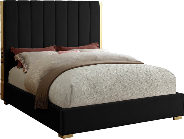 Becca Velvet Bed - Furniture Depot (7679021023480)
