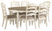 Realyn Oval Dining Room EXT Table and chairs 7 Pc Set - Furniture Depot (4584851898470)