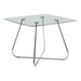 I 1070 Dining Table - 40"Dia Chrome With 8mm Tempered Glass - Furniture Depot (7881064120568)