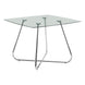 I 1070 Dining Table - 40"Dia Chrome With 8mm Tempered Glass - Furniture Depot (7881064120568)