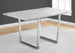 I 1119 Dining Table - 36"X 60" / Grey Cement / Chrome Metal - Furniture Depot (7881067331832)