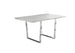 I 1119 Dining Table - 36"X 60" / Grey Cement / Chrome Metal - Furniture Depot (7881067331832)