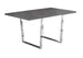 I 1120 Dining Table - 36"X 60" / Grey / Chrome Metal - Furniture Depot (7881067397368)