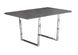 I 1120 Dining Table - 36"X 60" / Grey / Chrome Metal - Furniture Depot (7881067397368)