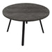 I 1153 Dining Table - 48"Dia/ Black Reclaimed Wood / Black Metal - Furniture Depot (7881068871928)