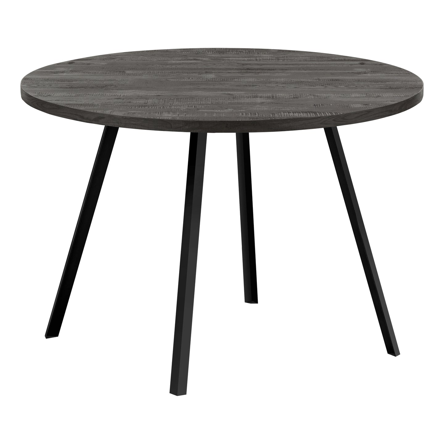 I 1153 Dining Table - 48"Dia/ Black Reclaimed Wood / Black Metal - Furniture Depot (7881068871928)