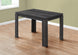I 1166 Dining Table - 32"X 48" / Black Reclaimed Wood-Look - Furniture Depot