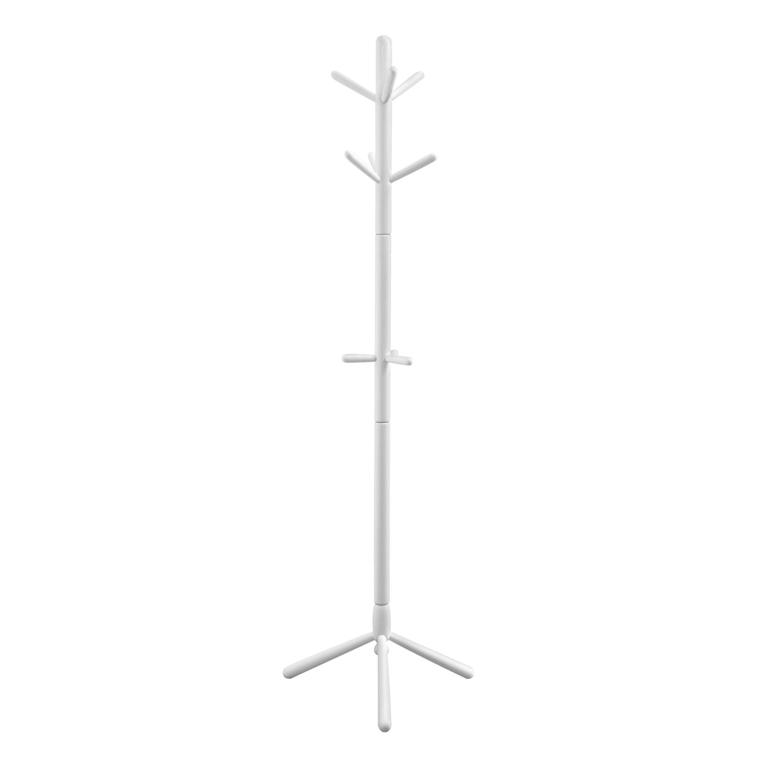 I 2002 Coat Rack - 69"H / White Wood Contemporary Style - Furniture Depot (7881076277496)