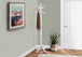 I 2013 Coat Rack - 73"H / Antique White Wood Traditional Style - Furniture Depot