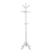 I 2013 Coat Rack - 73"H / Antique White Wood Traditional Style - Furniture Depot