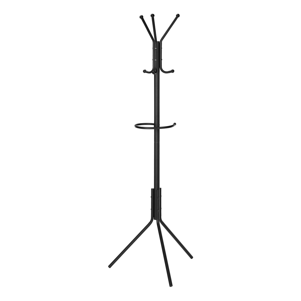 I 2162 Coat Rack 68"H / Black Metal Furniture Depot