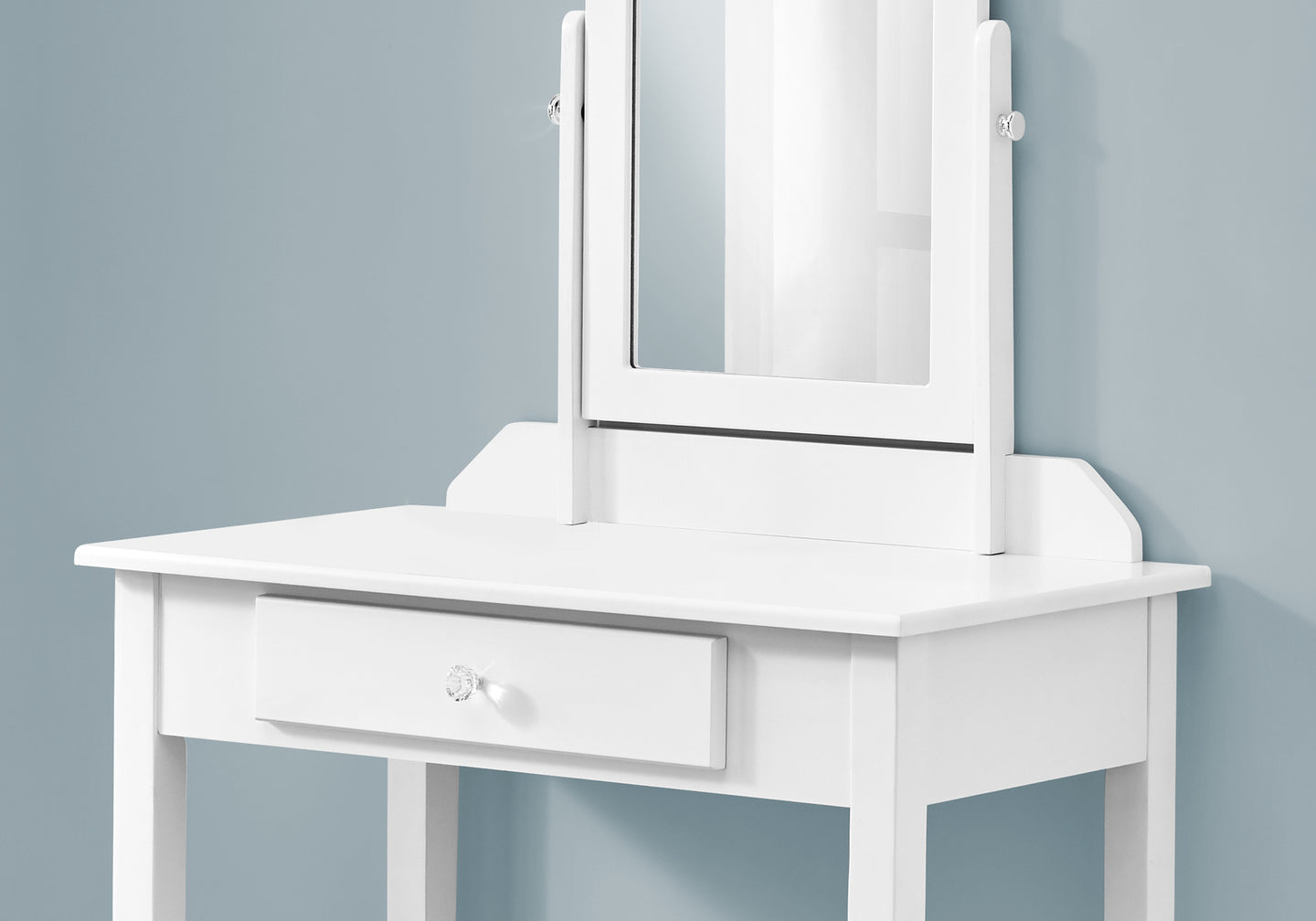 I 3326 Vanity - White / Mirror And Storage Drawer - Furniture Depot (7881113731320)