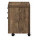 I 7400 Filing Cabinet - 3 Drawer / Brown Reclaimed Wood/ Castors - Furniture Depot