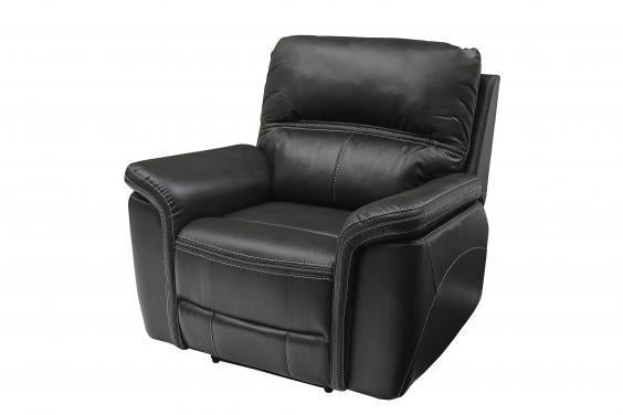 LOUSIANA LETHAIRE POWER RECLINER CHAIR - GREY - Furniture Depot