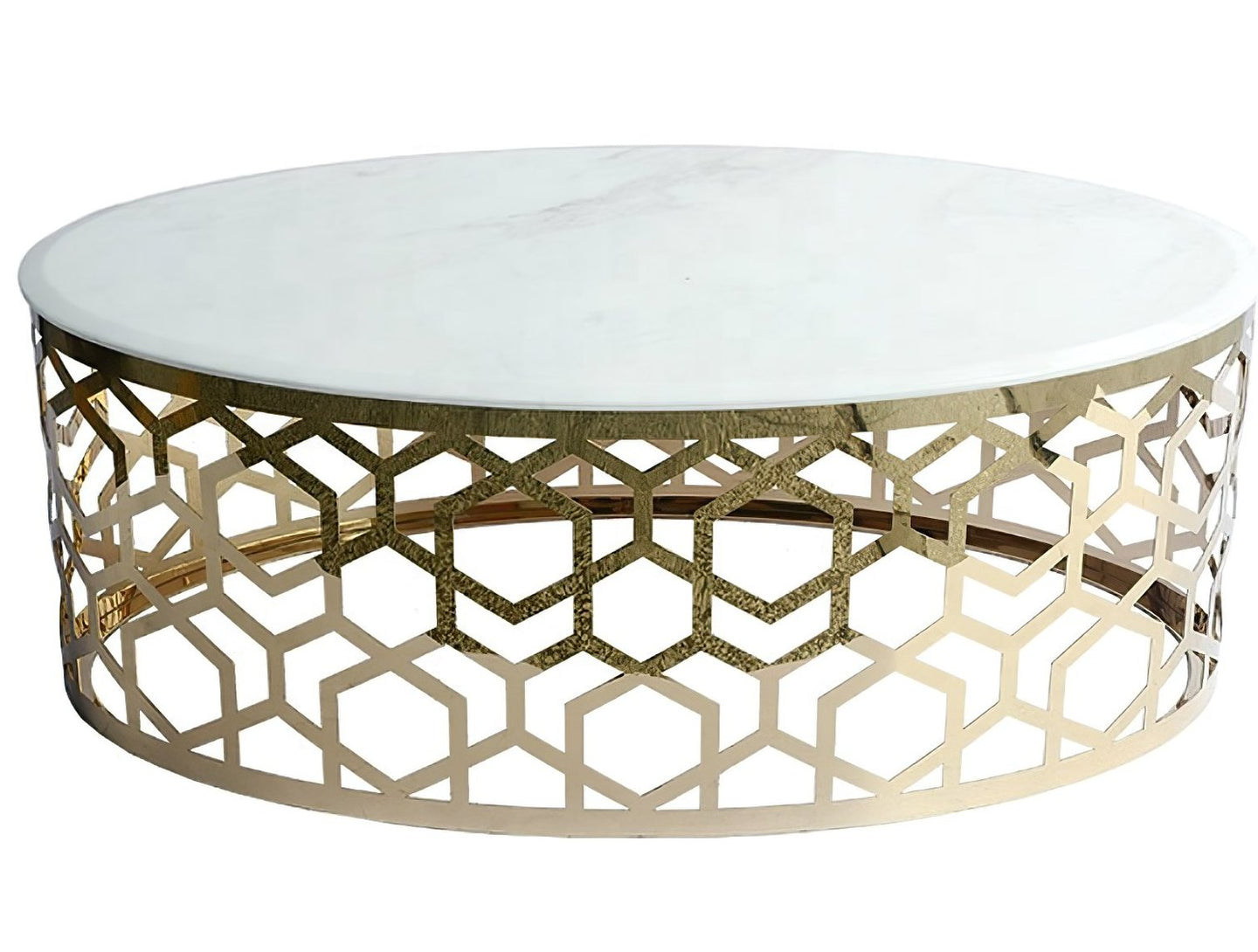 Newport Gold Coffee Table - Furniture Depot (6234306281645)