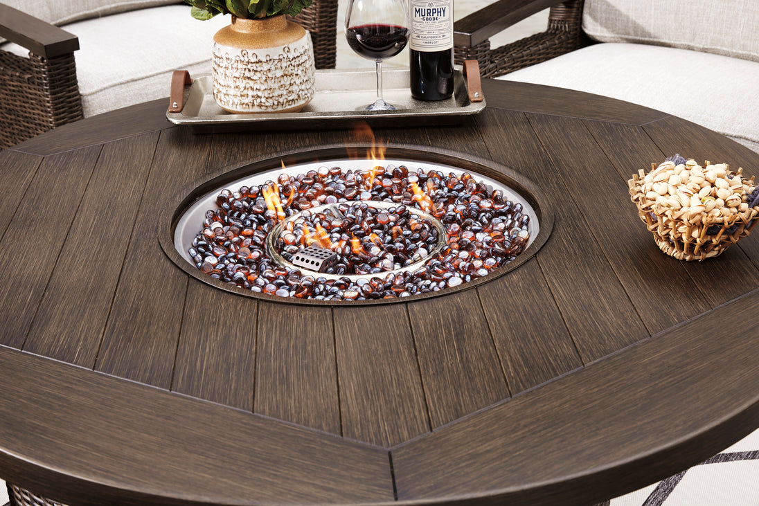 Paradise Trail Fire Pit Table - Furniture Depot